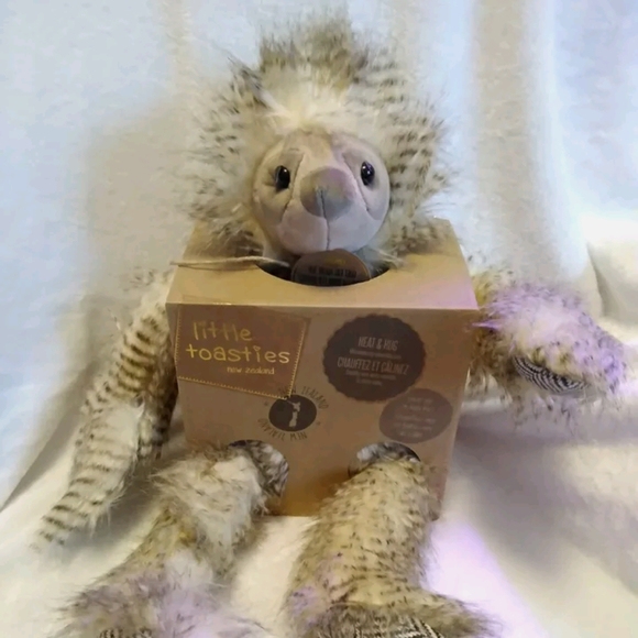 SLOTH Heat & Hug Plush Stuffed Animal NEW Little Toasties New Zealand SLOTH Heat & Hug Plush Stuffed Animal NEW Little Toasties New Zealand